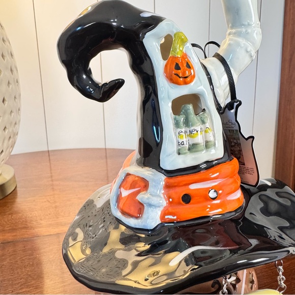 Halloween Witches House candle holder. Blue sky clay works by Heather Goldmine - Picture 10 of 15